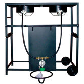 Two Burner Outdoor Cooking Cart Package