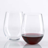 'U' Stemless Cabernet / Merlot Wine Glass (Set of 2)