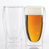 Steady-Temp Double Wall Beer Glass (Set of 2)