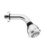Jewel Shower Series Adjustable Spray Anti Lime Shower Head with Cast Brass Shower Arm