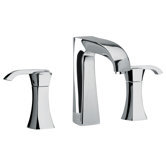J11 Bath Series Two Lever Handle Widespread Bathroom Faucet with Arched Spout