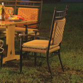 Low Country Dining Arm Chair Optional Seat Pad