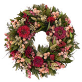 Zinnia Dance Wreath