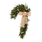 Natural Evergreen Candy Cane Wreath