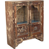 Glast&uuml;rschrank "JH1-68" aus Shishamholz massiv