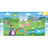 Personalized Canvas Wall Mural Princess Girl
