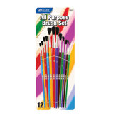 Assorted Size Paint Brushes (Set of 12)