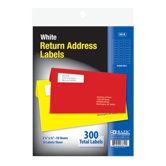White Return Address Labels