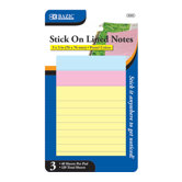 Lined Stick On Notes (Set of 3)