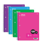 120 Ct. 3-Subject Spiral Notebook (Set of 24)