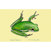 Coastal Green Tree Frog Door Mat