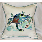 Coastal Crab Indoor / Outdoor Pillow