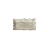 Capiz Mini Rectangular Tray with Scalloped Edge