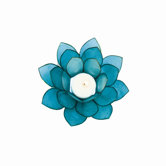 Capiz Lotus Candleholder (Set of 2)