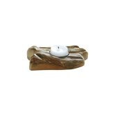 Single Flat Wood Tealight Candleholder