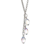Cristal De Glace Chain Three-Crystal Pendant