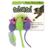 Go! Cat! Go! Three Twined Mice Cat Toy