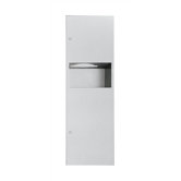 Simplicity Surface Mounting Paper Towel Dispenser with 9 gal. Waste Receptacle - 600 C-fold or 800 Multi-fold Capacity