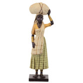 20.5" Light Brown Resin Statue