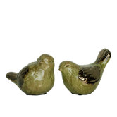 Ceramic Bird Statue (Set of 2)