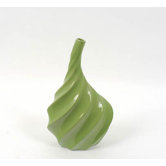 14" Lime Green Ceramic Vase