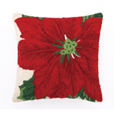 Poinsettia Hook Pillow