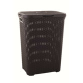 40 Litre Rattan Effect Laundry Hamper