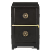 Chinese Classical Two Drawer Filing Cabinet