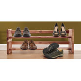 Cedar 2 Tier Shoe Rack