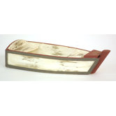 Decorative Small Wood Boat (Set of 2)