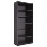 Metal Bookcase, 6 Shelves, 34-1/2W X 13-1/2D X 78H