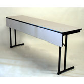 C-Leg Series Laminate Rectangle Training Table with Modesty Panel