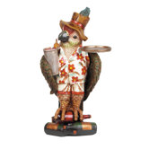 Outdoor D&eacute;cor Large Parrot Waiter with Tray