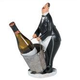 Butler in Black Tuxedo Wine Holder