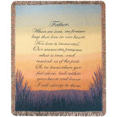 Forever a Father Tapestry Throw