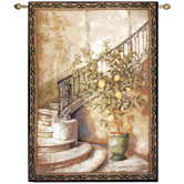 Lemon Stairwell Tapestry