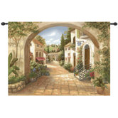Quaint Town Tapestry