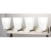 Pasadena Four Light Bath Vanity in Satin Nickel