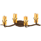 Napa Four Light Bath Vanity in Golden Wheat