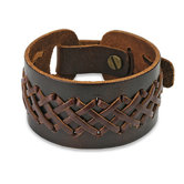 Laced Leather Strap Bracelet