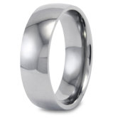 Stainless Steel Polished Domed Ring
