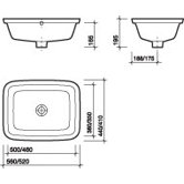 Moda Recessed Vanity Basin