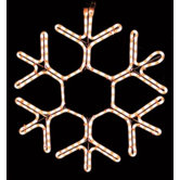Snowflake Holiday Outdoor Lighting Motif Rope Light