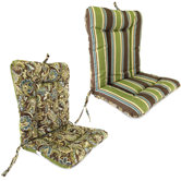 Wrought Iron Reversible Chair Cushion