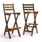 Tundra Foldable Outdoor Wood Barstool