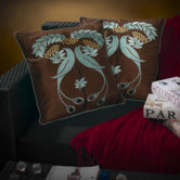 Embroidered Bird Pillow (Set of 2)