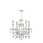 Paris Flea Market 4 Light Mini Chandelier with Murano Crystal