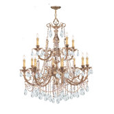 Olde World 12 Light Candle Chandelier
