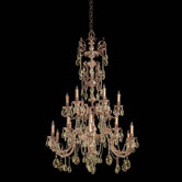 Olde World 18 Light Candle Chandelier