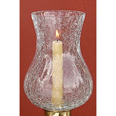 Crackle Glass Hurricane Globe
